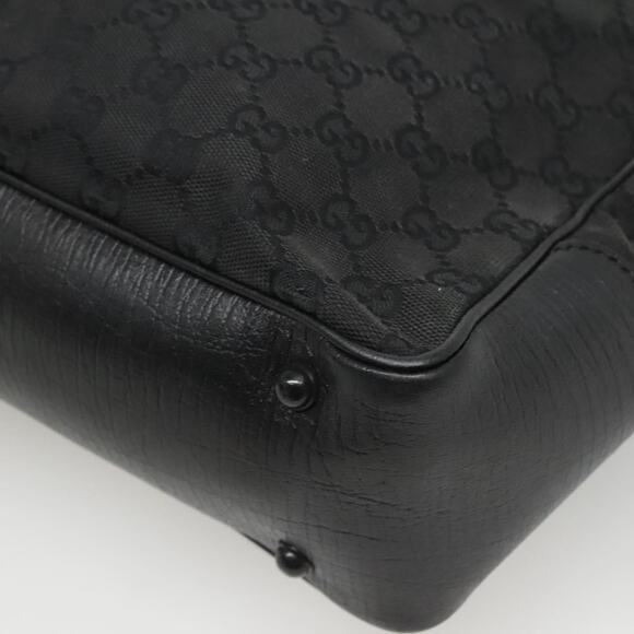 GUCCI GG Canvas Bamboo Tote Bag Black - Picture 12 of 16